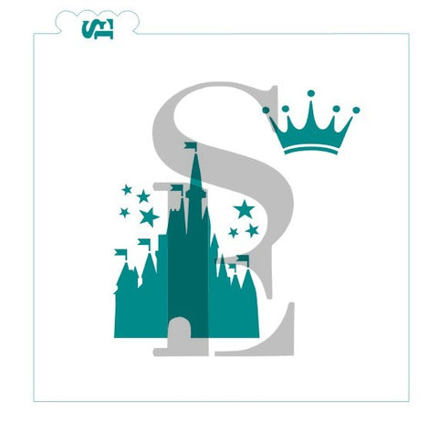 Princess Castle Stencil Digital Design with BONUS Crown*