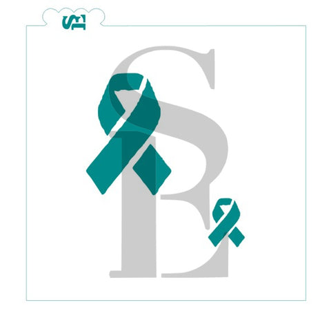 Cancer Awareness Ribbons Digital Design FREE cookie stencil