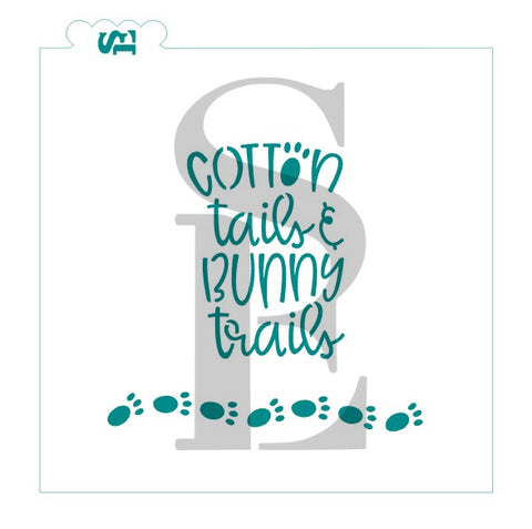 Cotton Tails and Bunny Trails Bunny feet COokie Stencil