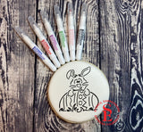 Easter Peeking Bunny PYO Digital Design with SE edible ink markers