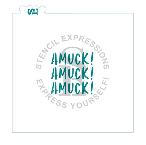 AMUCK! Sentiment Stencil Digital Design