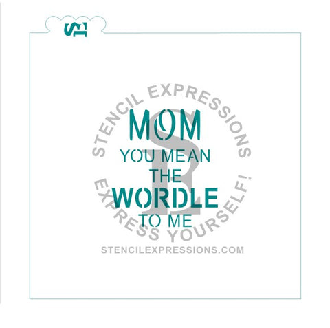 MOM You Mean The WORDLE To Me Sentiment SVG Digital Design Download *