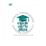 Class of 2023 OR 2024 Graduation Cap Vertical Digital Design Download *