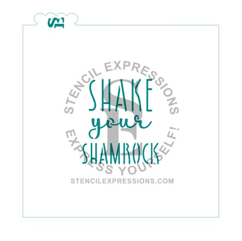 Shake Your Shamrock Sentiment SILKSCREEN Digital Design *