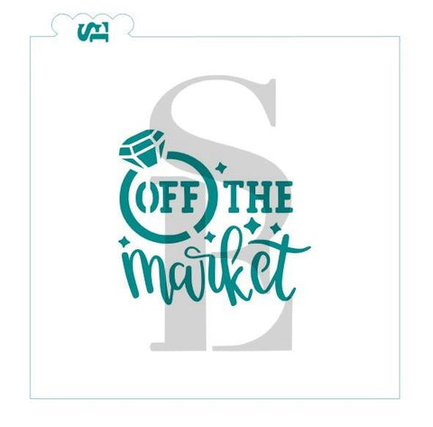 Off the Market Engagement Digital Desgin Cookie Stencil