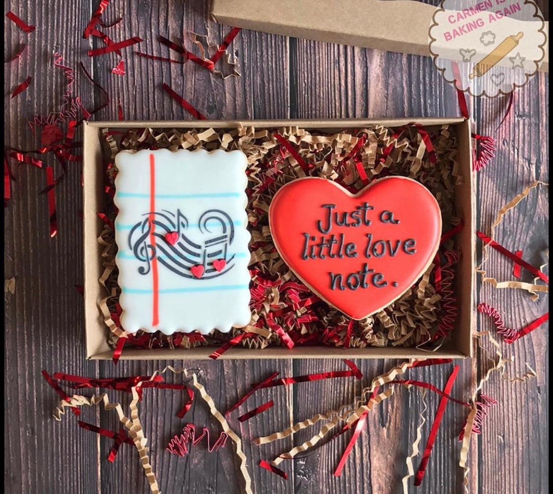 Music Notes Swirl, Just A Little Love Note and You Make My Heart Sign Bundle Digital Design Cookie Stencil Carmen Is Baking Again