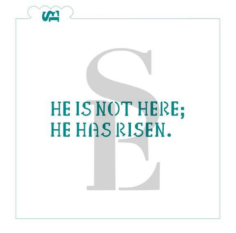 He is Not Here; He is Risen #2 Digital Design Cookie Stencil
