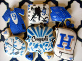 Hockey Player with Puck Digital Design Cookies