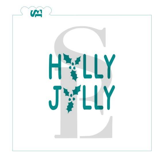 Holly Jolly, Single and Layered Sentiment Digital Design