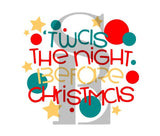 Twas the Night Before Christmas, Three Layer Stencil for Cookies, Cakes & Culinary