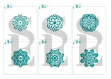 Mandalas #1-6 Stencil Bundle for Cookies, Cakes & Culinary
