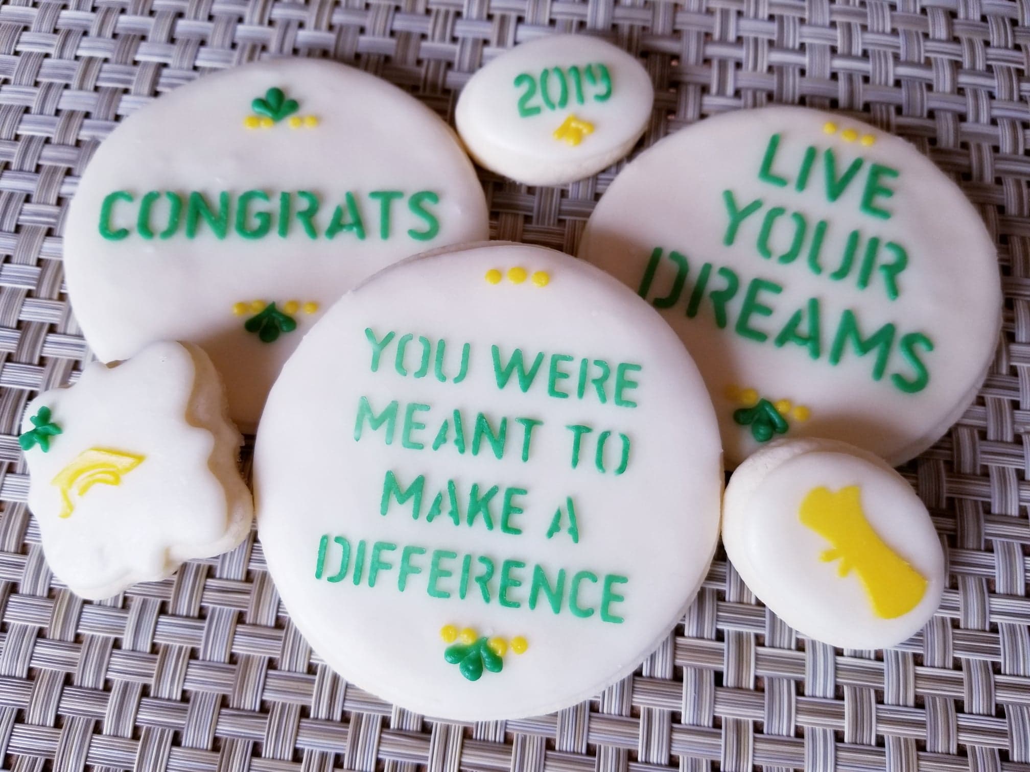 Live Your Dreams, Make A Difference, Congrats Bundle Digital Download Cookie Stencil The Cookie Cutters, Rochester, NY