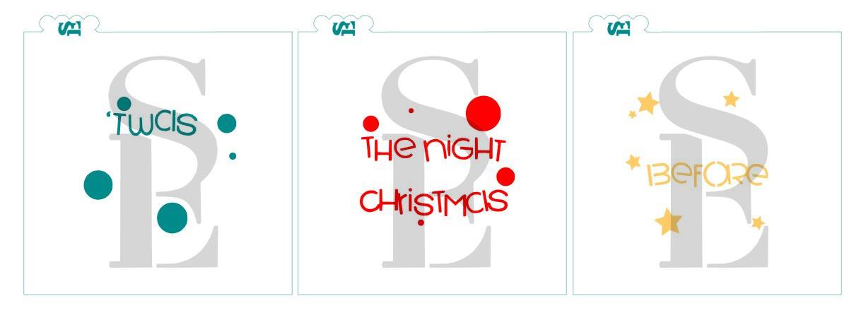 Twas the Night Before Christmas, 3-Layer Digital Design