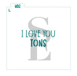 PYO Elephant Daydreaming Of Love, I Love You Tons and Never Forget I LOVE YOU Bundle Digital Design Cookie Stencils