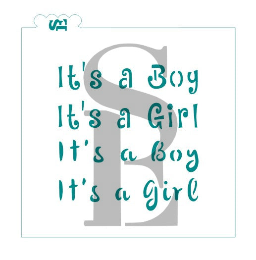 It's A Boy and It's A Girl Greetings Digital Design