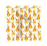 Flames 3-Layer Background Digital Design Cookie Stencil