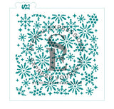 Snowflake #2 Background Digital Design, Single and Layered Versions Included *
