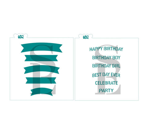 Happy Birthday Celebration Greetings and Banners Bundle Digital Design