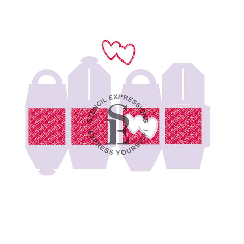 Melissa’s HEARTS / VALENTINE'S Hot Cocoa Bomb Gift Box Cut Pattern Digital Download