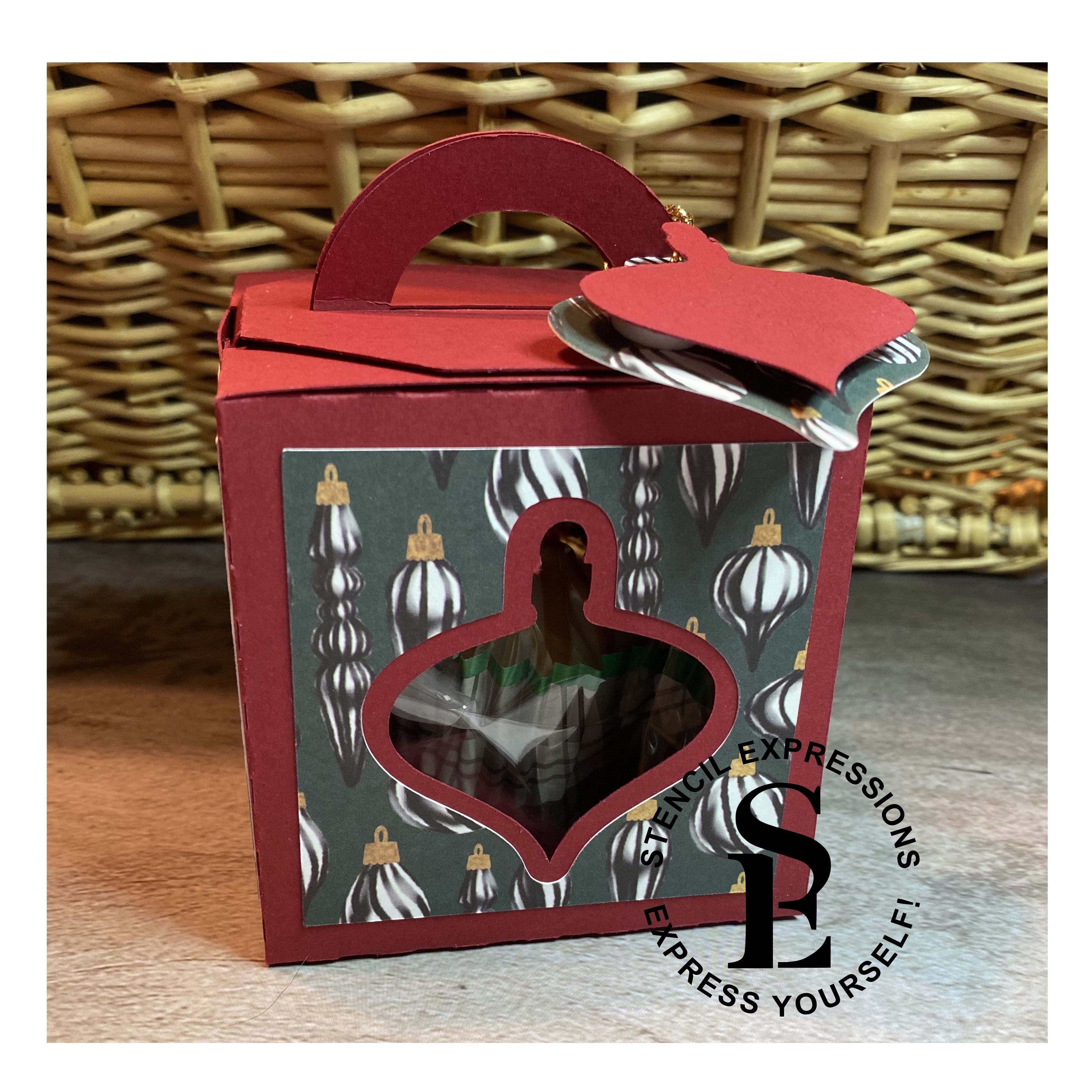 Melissa’s Hot Cocoa Bomb Gift Box Cut Pattern Digital Download