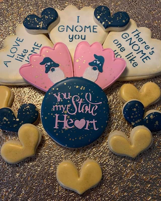 Valentine's Day: Cupid’s Arrow 5 pc Digital Design Cookie Platter Stencils Wish Upon A Cookie TX