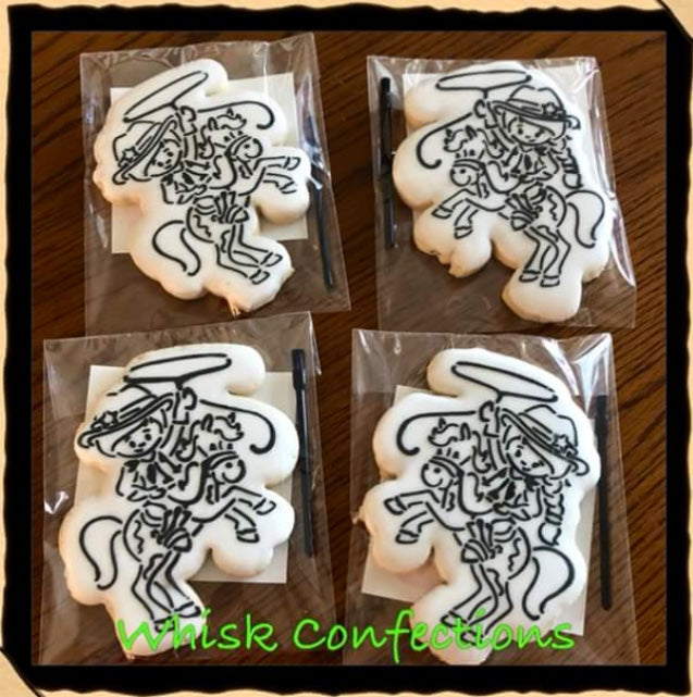 Cowboy & Cowgirl PYO Bundle Digital Design cookie stencils cookies by Laurie at Whisk Confections