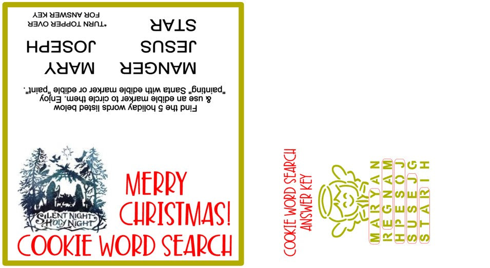 Angel Word Search PYO Stencil w/ Bonus Topper Digital Design