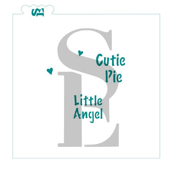 Cutie Pie and Little Angel Mini Sentiments Digital Design