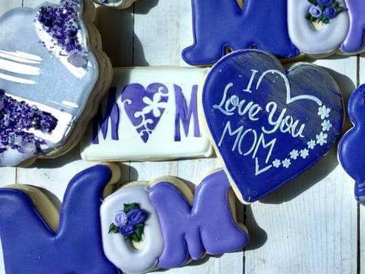 I Love You Mom Heart Digital Design Cookie Stencil  Mama's Raspados Sweet Jamie's Creations