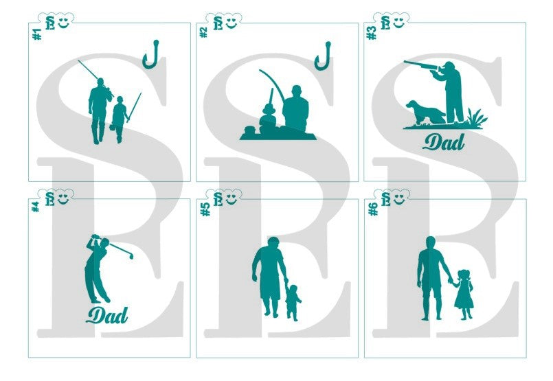 Father's Day Jumbo Bundle #2 - Simply A Dad Digital Designs Cookie Stencils