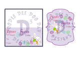 Easter Bunny Treat Bag Topper and Gift Tag Set Digital Design