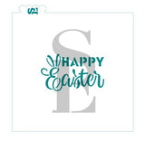 Happy Easter #3 Greeting Stencil for Cookies, Cakes & Culinary