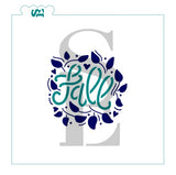 Fall Wreath, Single and Layered Digital Design