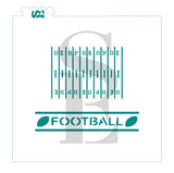 Football Field Digital Design Cookie Stencil