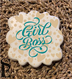 Girl Boss Sentiment Digital Design Cookie Stencil Stencil Expressions