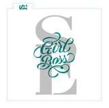 Girl Boss Sentiment Digital Design Cookie Stencil