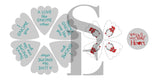 Valentine's Day: Cupid’s Arrow 5 pc Digital Design Cookie Platter Stencils