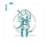 VooDoo Girl PYO SILKSCREEN Stencil SVG Digital Design Download *