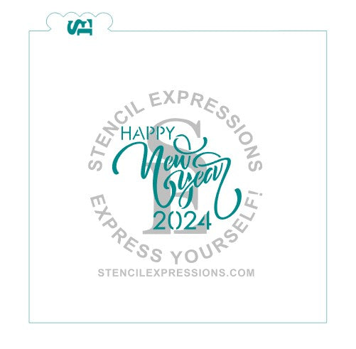 Happy New Year #2  Greeting with 2022-2025 Dates Digital Design