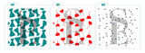 Science Beakers Layered Background Digital Design Cookie Stencil