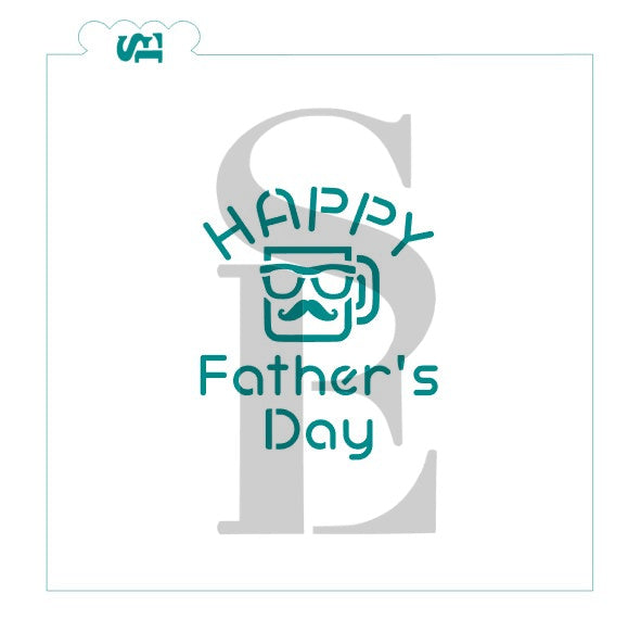 Happy Father's Day #2 w/ Mug Digital Download cookie stencil