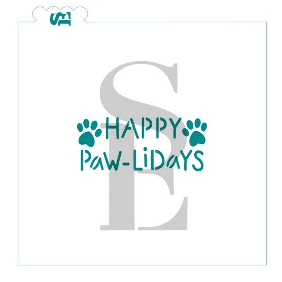 Happy Paw-lidays Greeting Digital Design