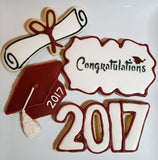 Congratulations 3-On-One Digital Design cookie stencil Hella Good Cookies