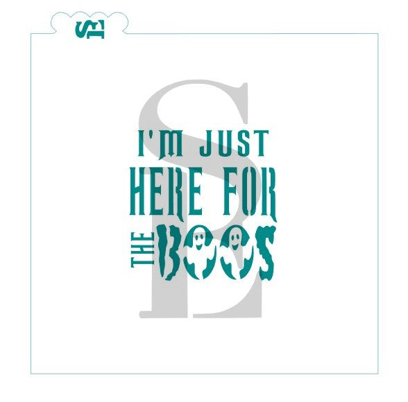 I'm Just Here For The Boos Sentiment Halloween Digital Design