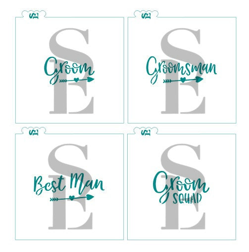 Wedding Party Names #2 - Groom Squad, Groom, Best Man, Groomsman Sentiments  Digital Designs