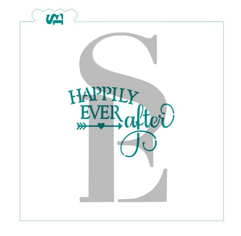 Happily Ever After #1 Digital Design Cooke Stencil