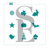 Holiday Icon Minis Stencil for Cookies, Cakes & Culinary