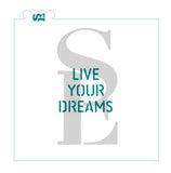 Live Your Dreams, Make A Difference, Congrats Bundle Digital Download Cookie Stencil