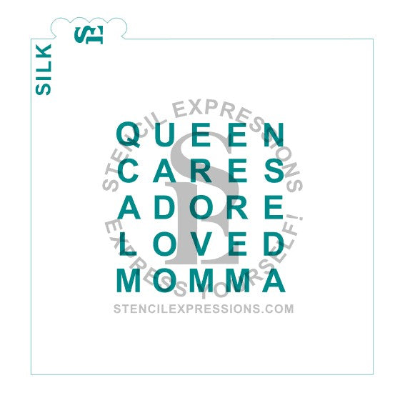 MOMMA WORDLE Puzzle SILKSCREEN SVG Digital Design Download *
