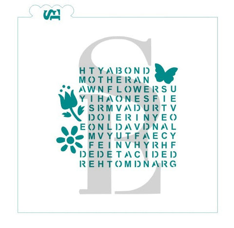 Mother's Day Word Search Digital Design w/ Bonus Download Bag Topper & Answer Key